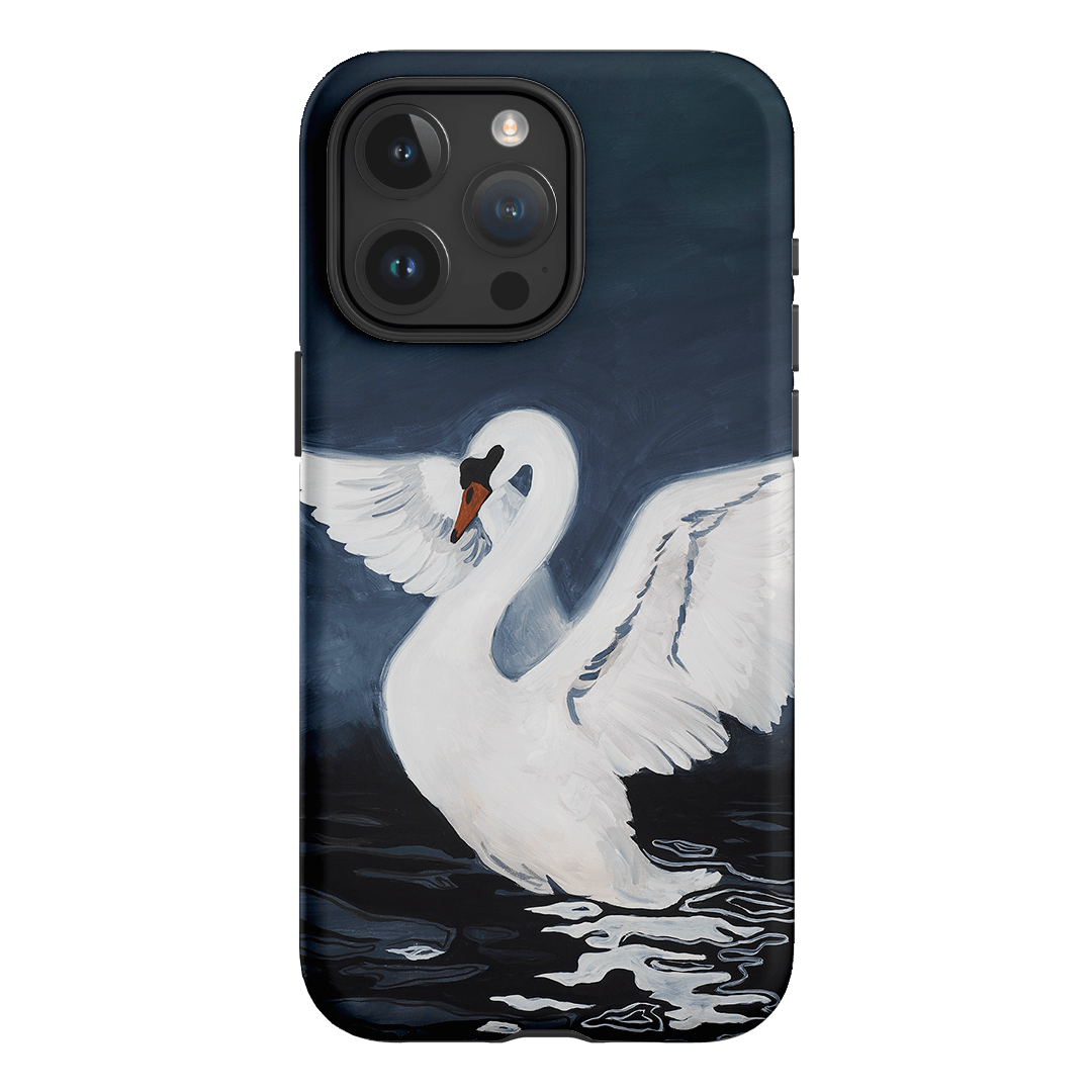 Midnight Swan Printed Phone Cases iPhone 15 Pro Max / Armoured by Lisa Hu - The Dairy