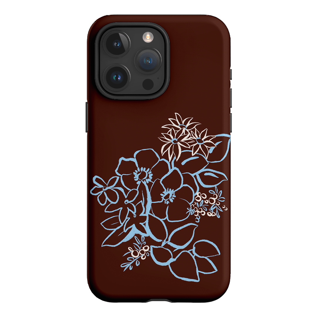 Mocha Posy Printed Phone Cases iPhone 15 Pro Max / Armoured by Typoflora - The Dairy