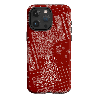 Paisley Crimson Printed Phone Cases iPhone 15 Pro Max / Armoured by The Dairy - The Dairy