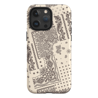 Paisley Ecru Printed Phone Cases iPhone 15 Pro Max / Armoured by The Dairy - The Dairy