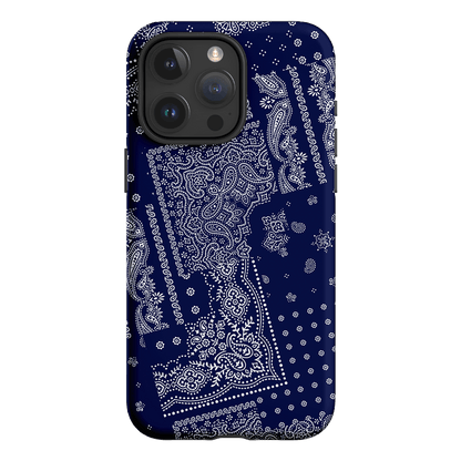 Paisley Indigo Printed Phone Cases iPhone 15 Pro Max / Armoured by The Dairy - The Dairy