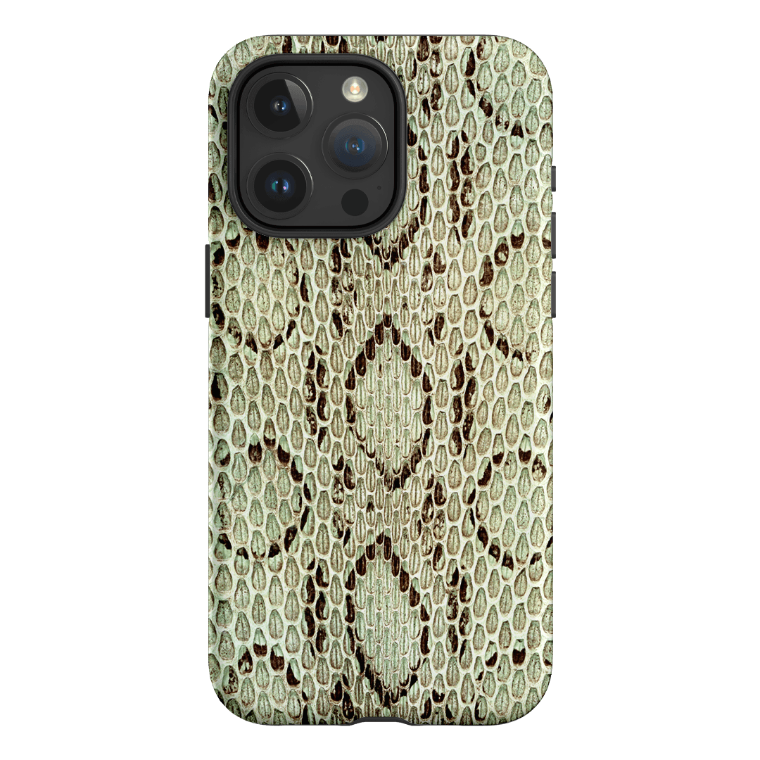 Pistachio Python Printed Phone Cases iPhone 15 Pro Max / Armoured by The Dairy - The Dairy