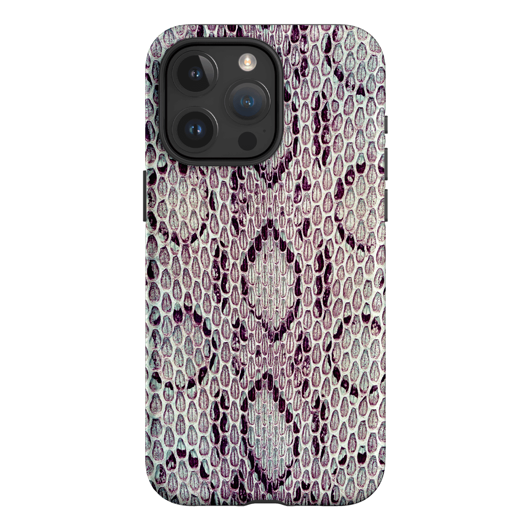 Plum Python Printed Phone Cases iPhone 15 Pro Max / Armoured by The Dairy - The Dairy