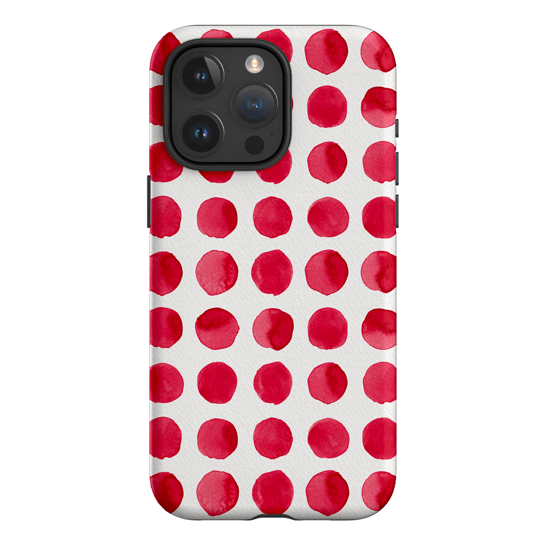 Spots in Red Printed Phone Cases by The Dairy - The Dairy
