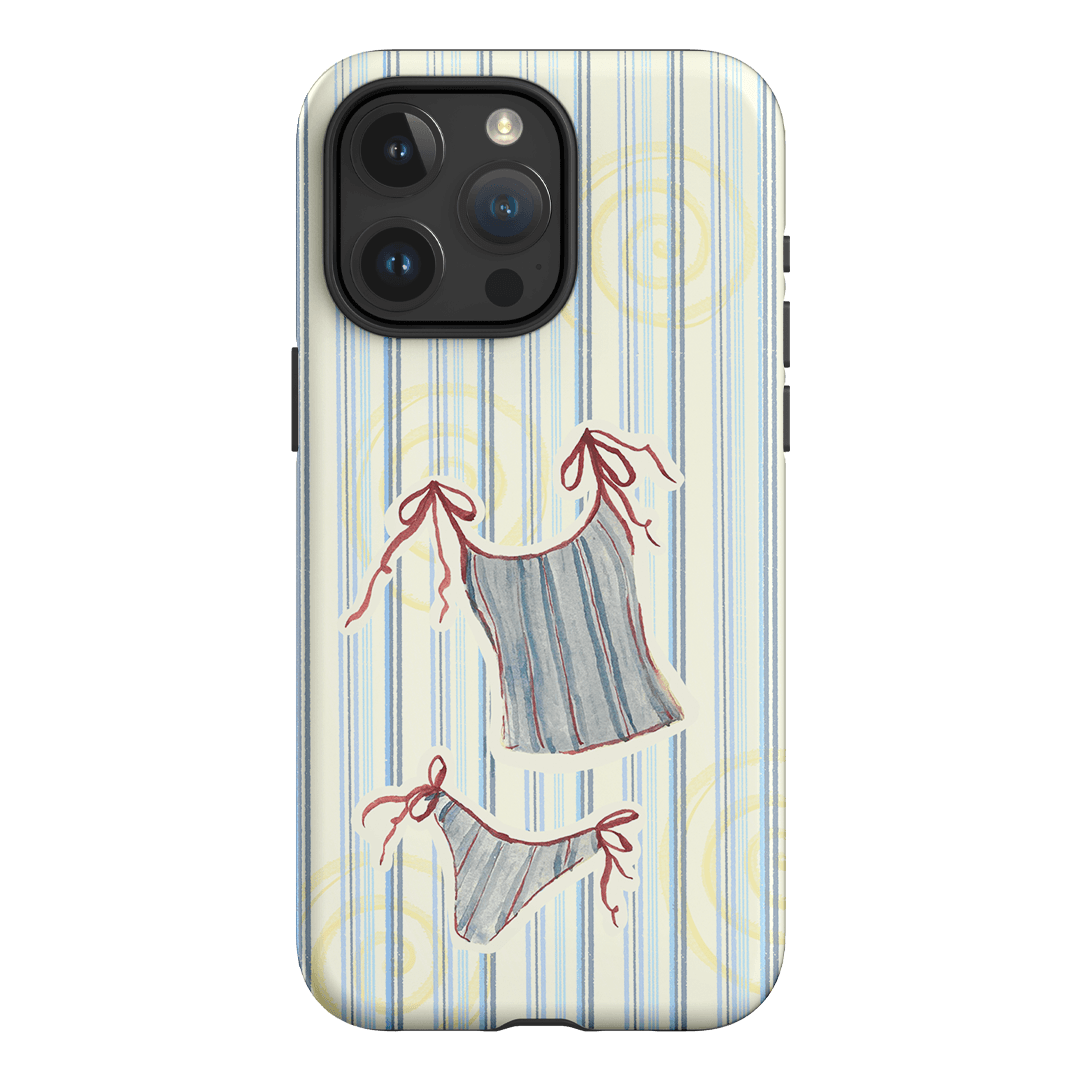 Stripe Tankini Printed Phone Cases iPhone 15 Pro Max / Armoured by Kayla Carr - The Dairy