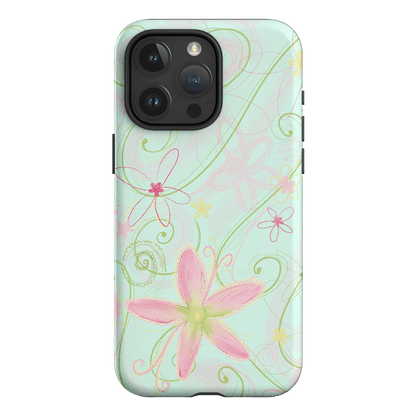 Swirl Blue Printed Phone Cases iPhone 15 Pro Max / Armoured by Kayla Carr - The Dairy