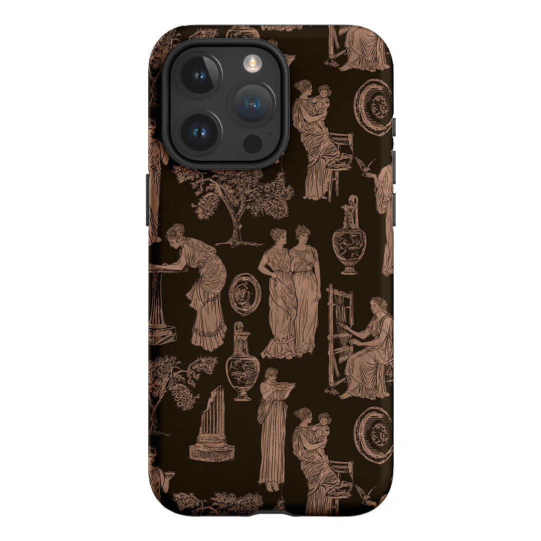 Symposium Burnt Umber Printed Phone Cases iPhone 15 Pro Max / Armoured by Veronica Tucker - The Dairy