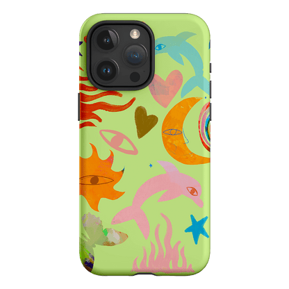 Tattoos Green Printed Phone Cases iPhone 15 Pro Max / Armoured by Kate Eliza - The Dairy