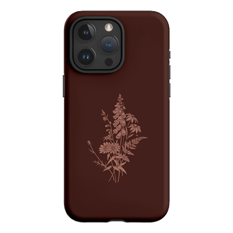 Wildflowers Mocha Printed Phone Cases iPhone 15 Pro Max / Armoured by Typoflora - The Dairy