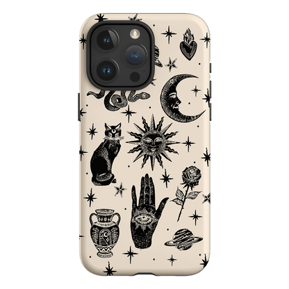 Astro Flash Beige Printed Phone Cases iPhone 15 Pro Max / Armoured by Veronica Tucker - The Dairy