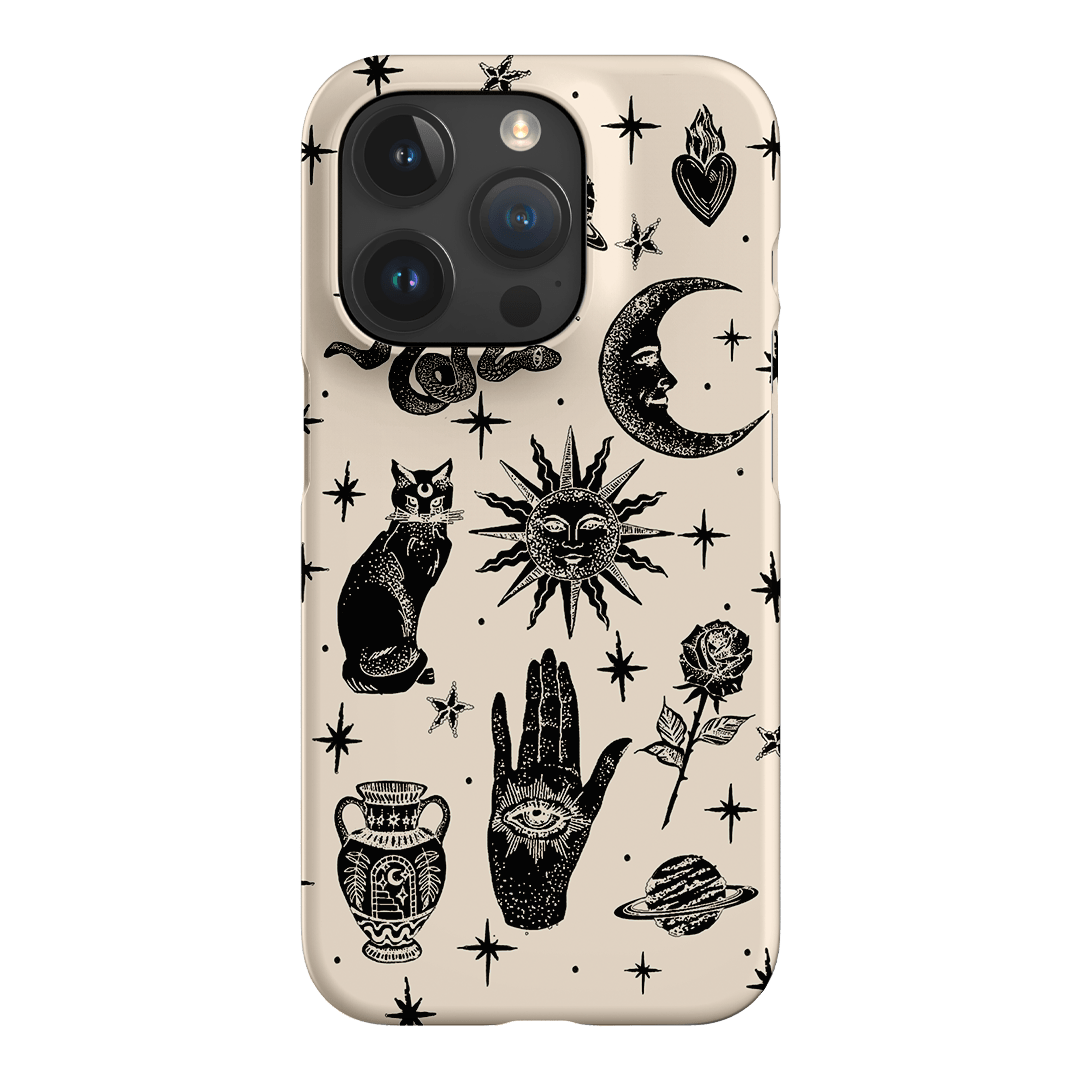 Astro Flash Beige Printed Phone Cases iPhone 15 Pro / Snap by Veronica Tucker - The Dairy