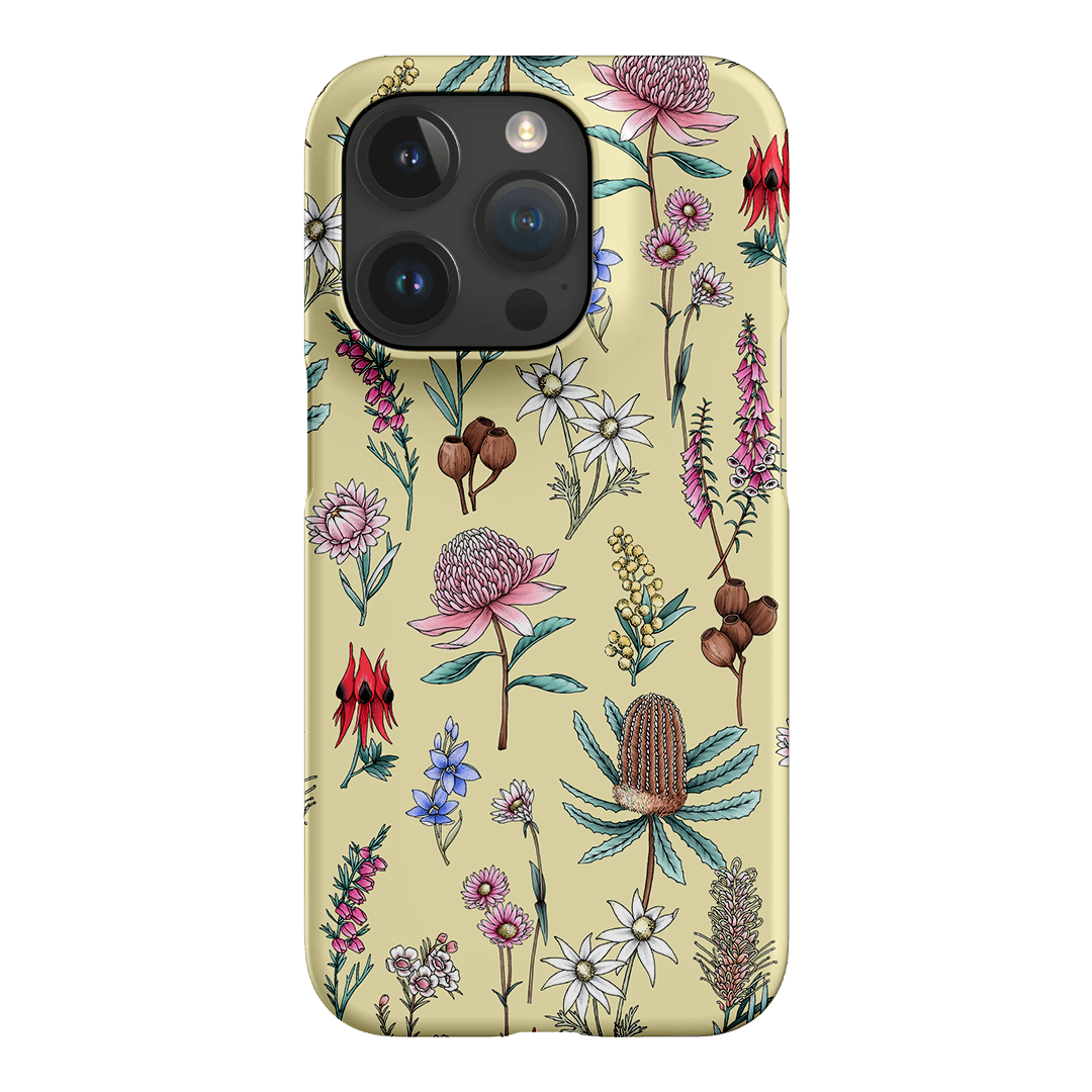 Banksia Butter Printed Phone Cases iPhone 15 Pro / Snap by Typoflora - The Dairy