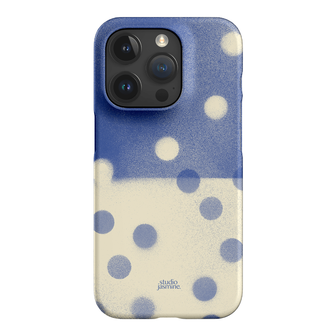Bleu Polka Dot Printed Phone Cases iPhone 15 Pro / Snap by Jasmine Dowling - The Dairy