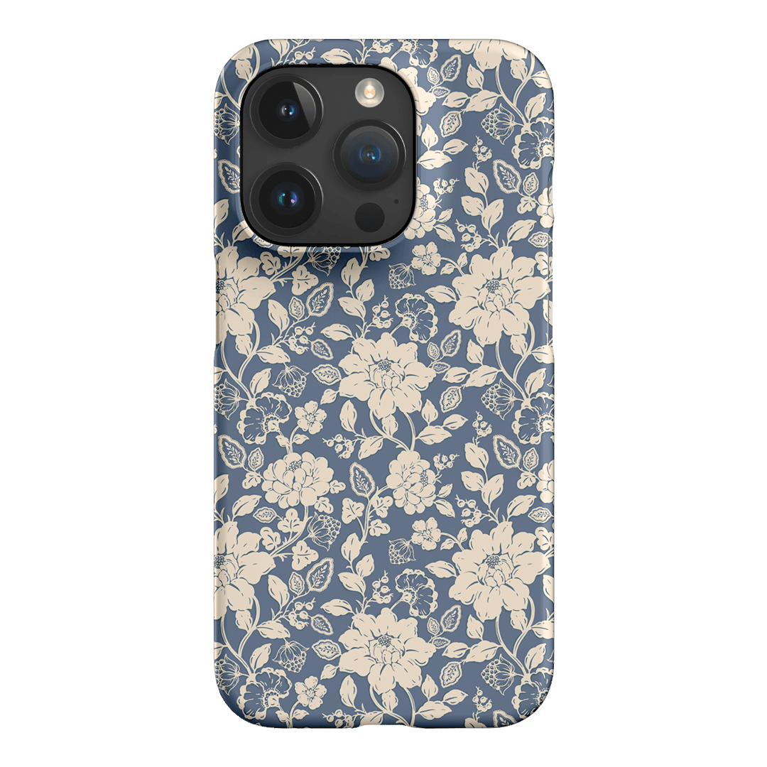Blue Garden Printed Phone Cases iPhone 15 Pro / Snap by Kasiags Art - The Dairy