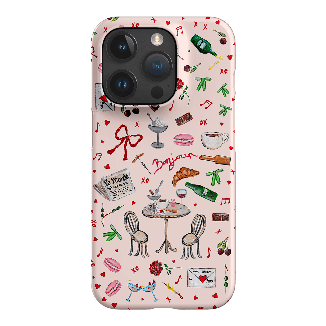 Bonjour Printed Phone Cases iPhone 15 Pro / Snap by BG. Studio - The Dairy
