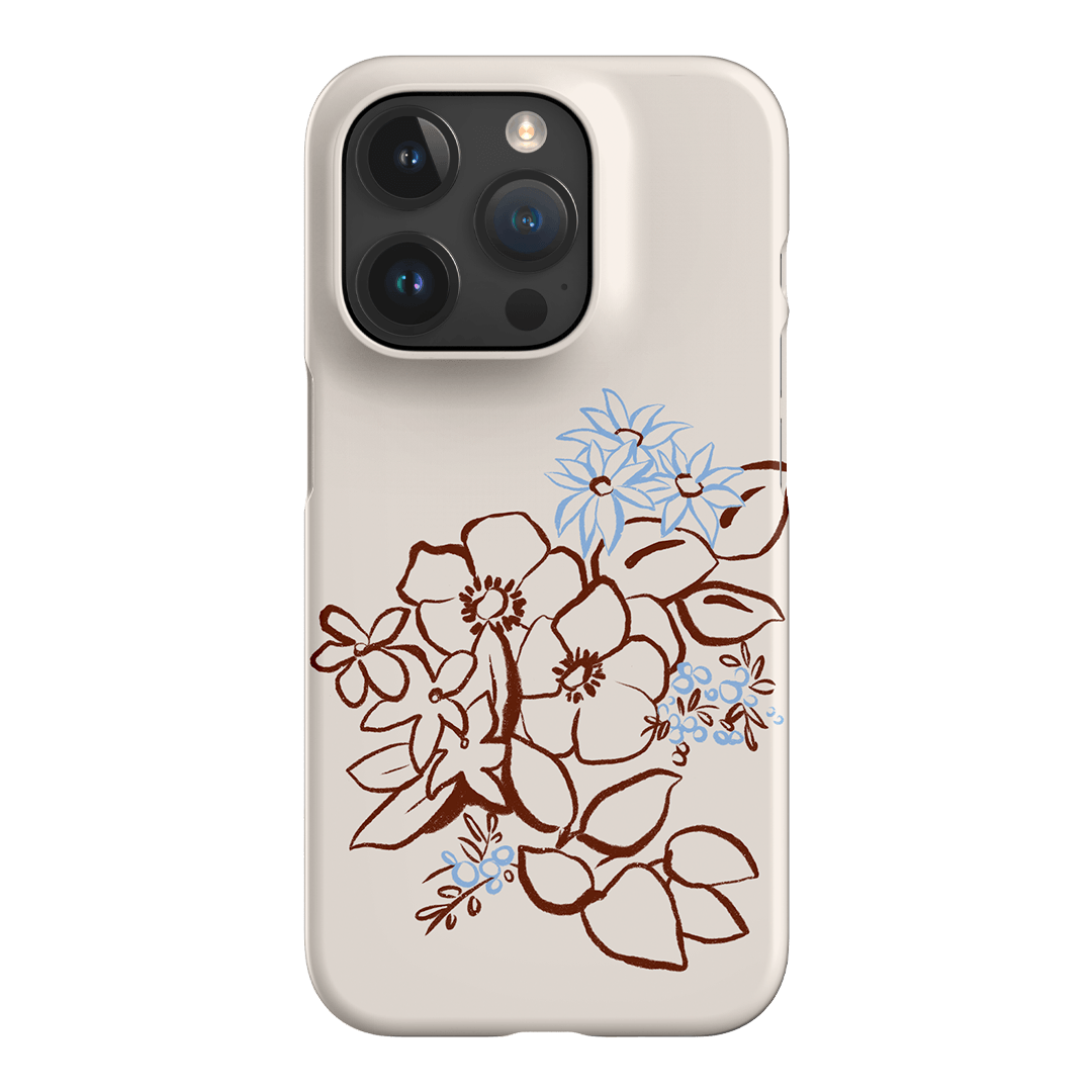 Cream Posy Printed Phone Cases iPhone 15 Pro / Snap by Typoflora - The Dairy