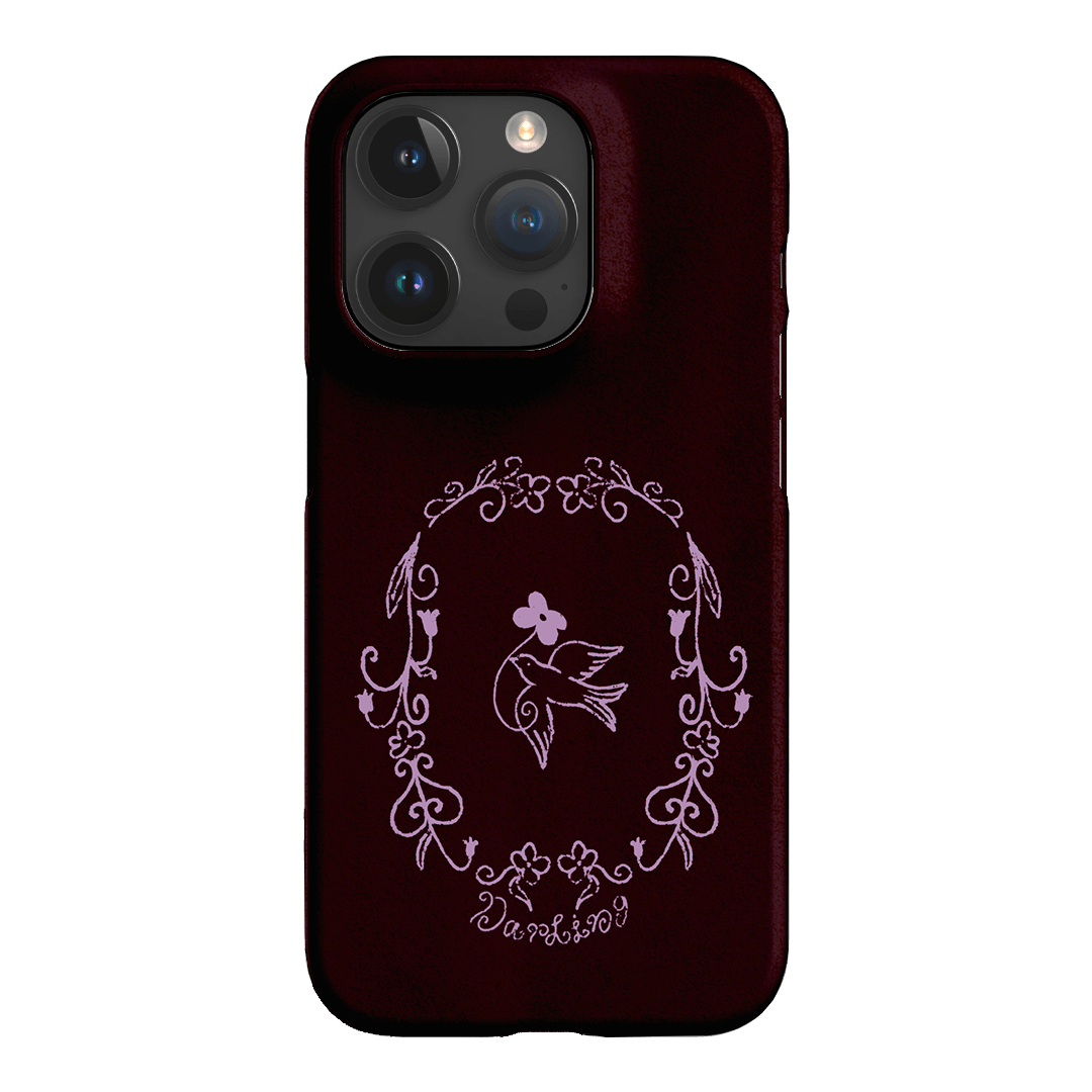 Darling Burgundy Printed Phone Cases by The Dairy - The Dairy