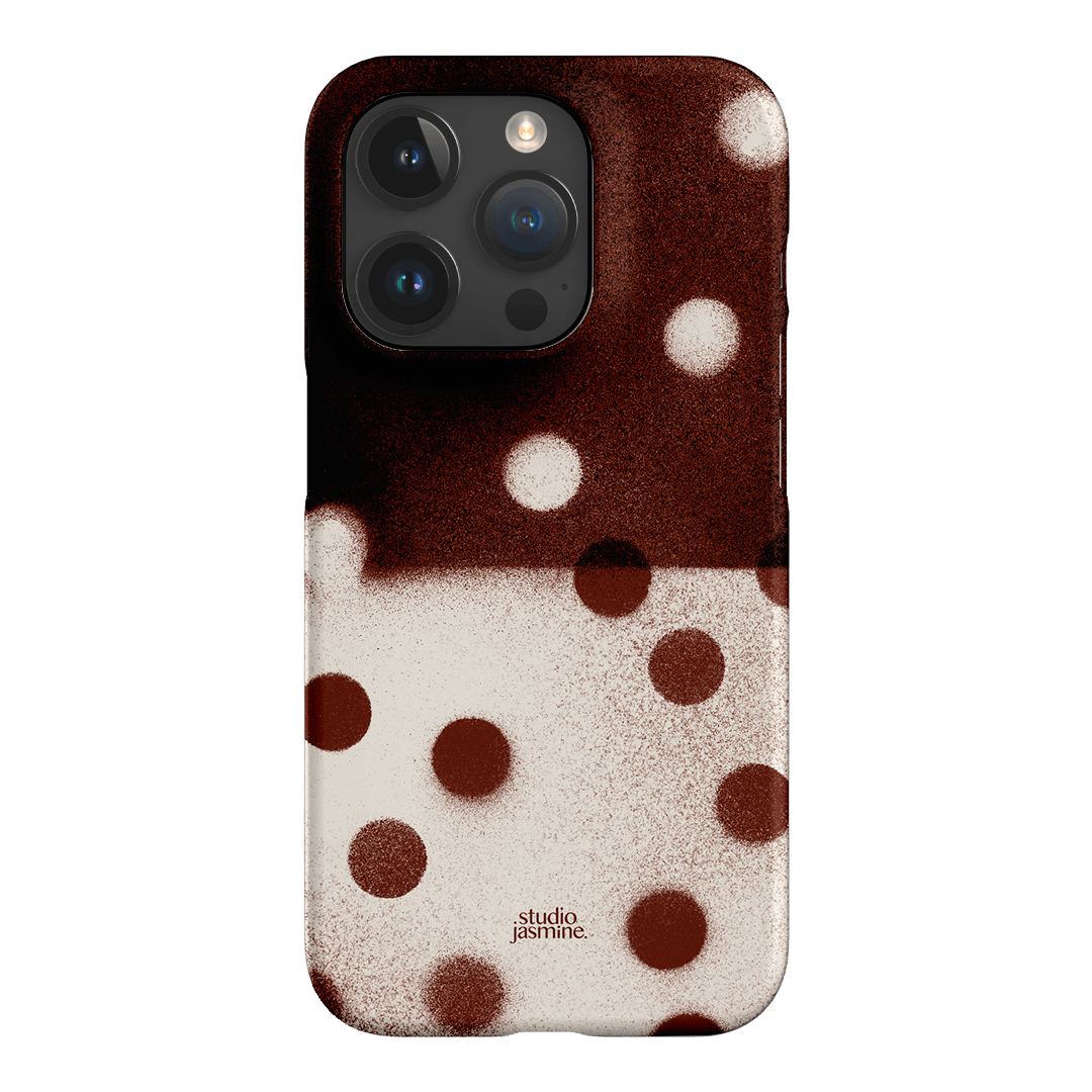 Espresso Polka Dot Printed Phone Cases iPhone 15 Pro / Snap by Jasmine Dowling - The Dairy