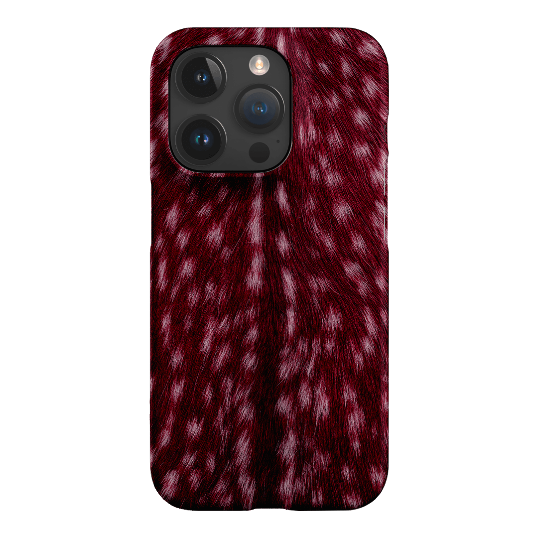 Fawn Burgundy Printed Phone Cases iPhone 15 Pro / Snap by The Dairy - The Dairy