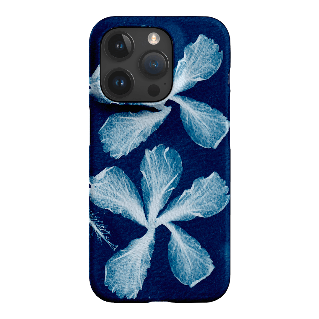 Hibiscus Cyanotype Printed Phone Cases iPhone 15 Pro / Snap by Sally Hungerford - The Dairy