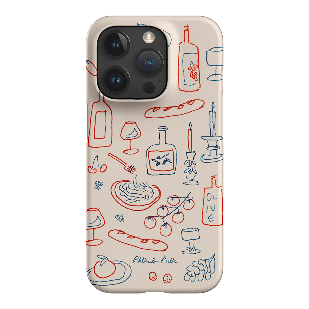 Italian Fare Printed Phone Cases iPhone 15 Pro / Snap by Phthalo Ruth - The Dairy