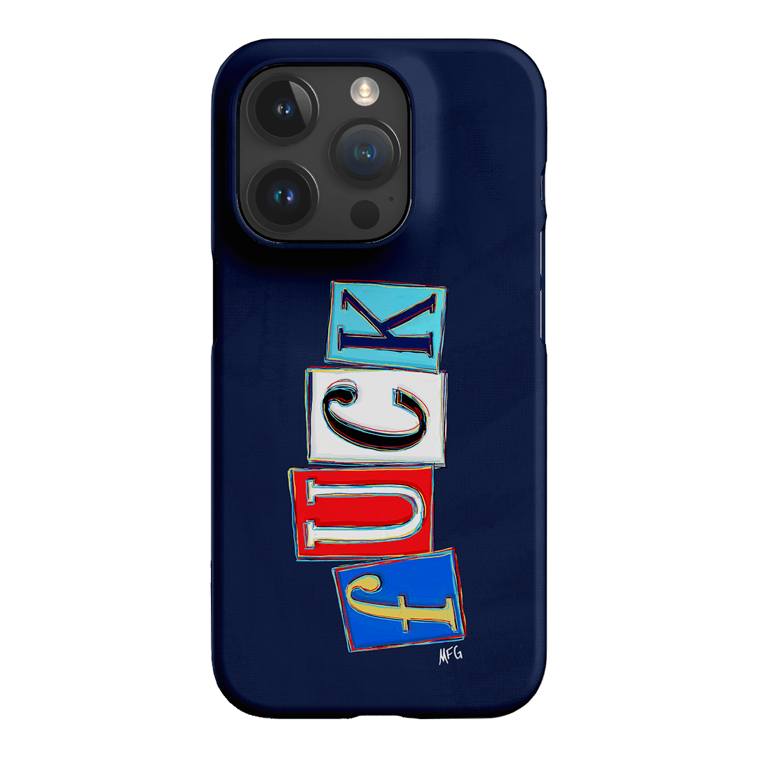 Lil Fcks Blue Printed Phone Cases iPhone 15 Pro / Snap by Margarbs Art - The Dairy