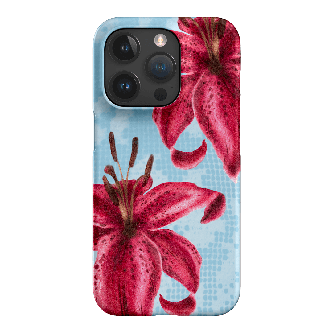 Lillies Printed Phone Cases iPhone 15 Pro / Snap by Sally Hungerford - The Dairy