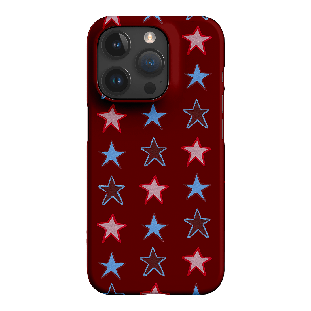 Lucky Stars Rouge Printed Phone Cases iPhone 15 Pro / Snap by BG. Studio - The Dairy