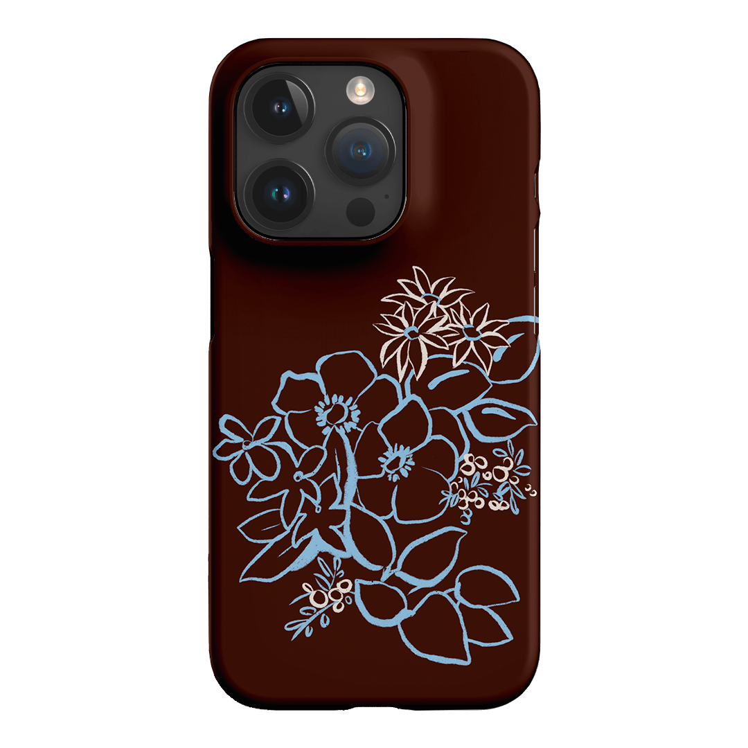 Mocha Posy Printed Phone Cases iPhone 15 Pro / Snap by Typoflora - The Dairy