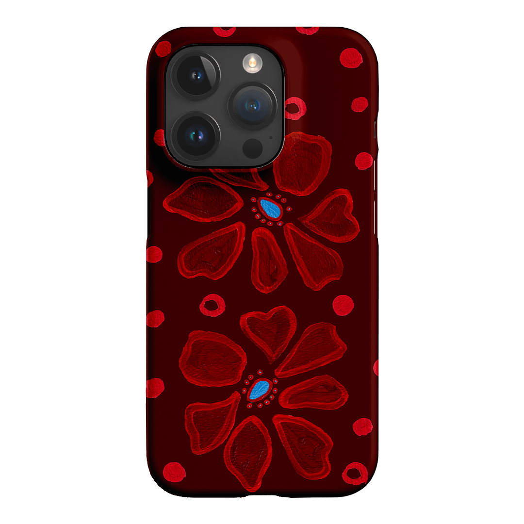 Painted Petal Rouge Printed Phone Cases iPhone 15 Pro / Snap by BG. Studio - The Dairy