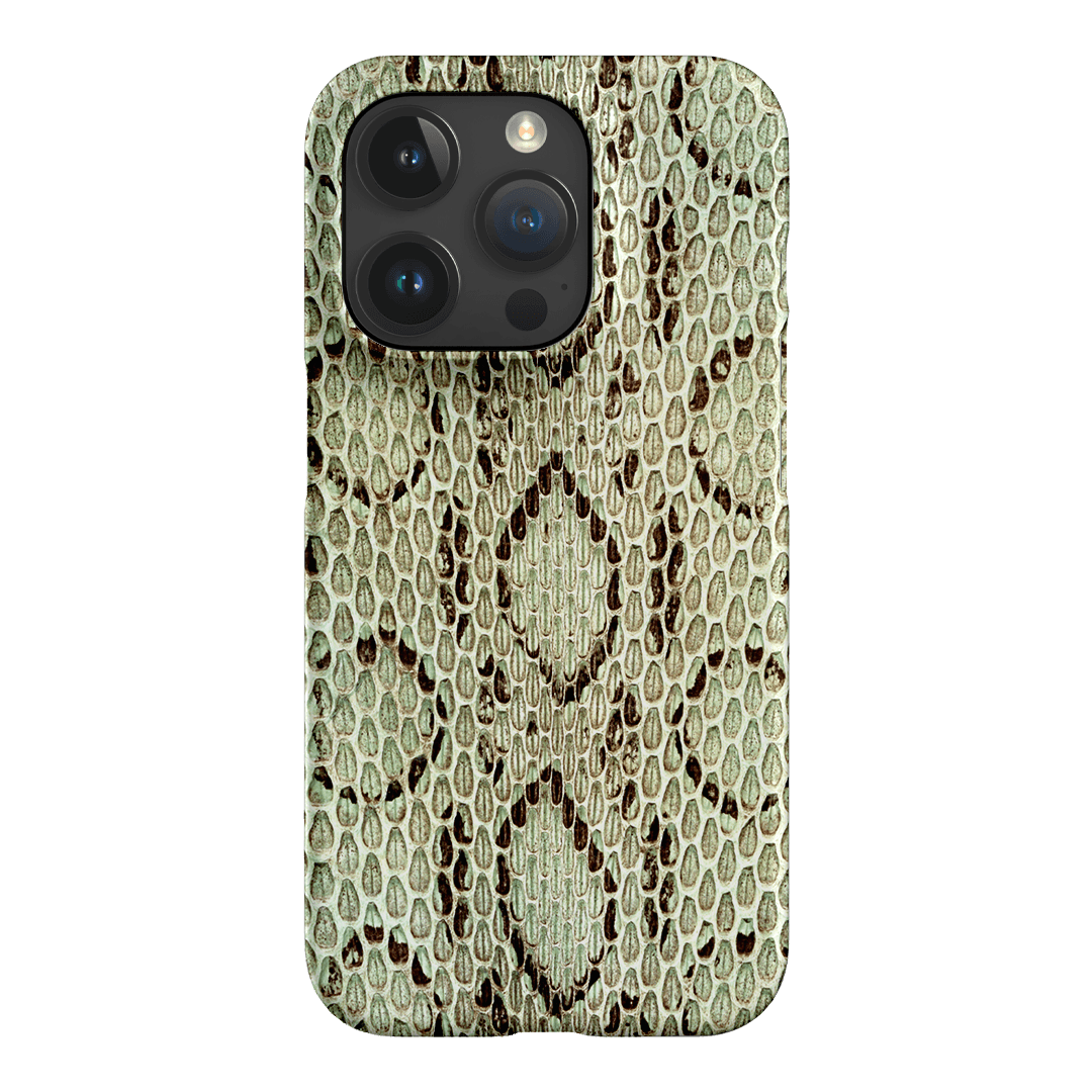 Pistachio Python Printed Phone Cases iPhone 15 Pro / Snap by The Dairy - The Dairy