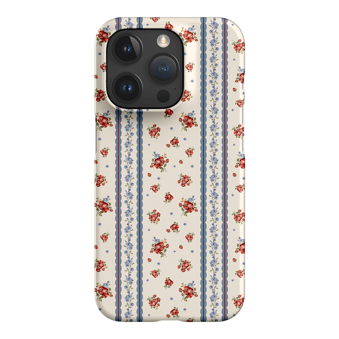 Rose Stripe Printed Phone Cases iPhone 15 Pro / Snap by Kasiags Art - The Dairy