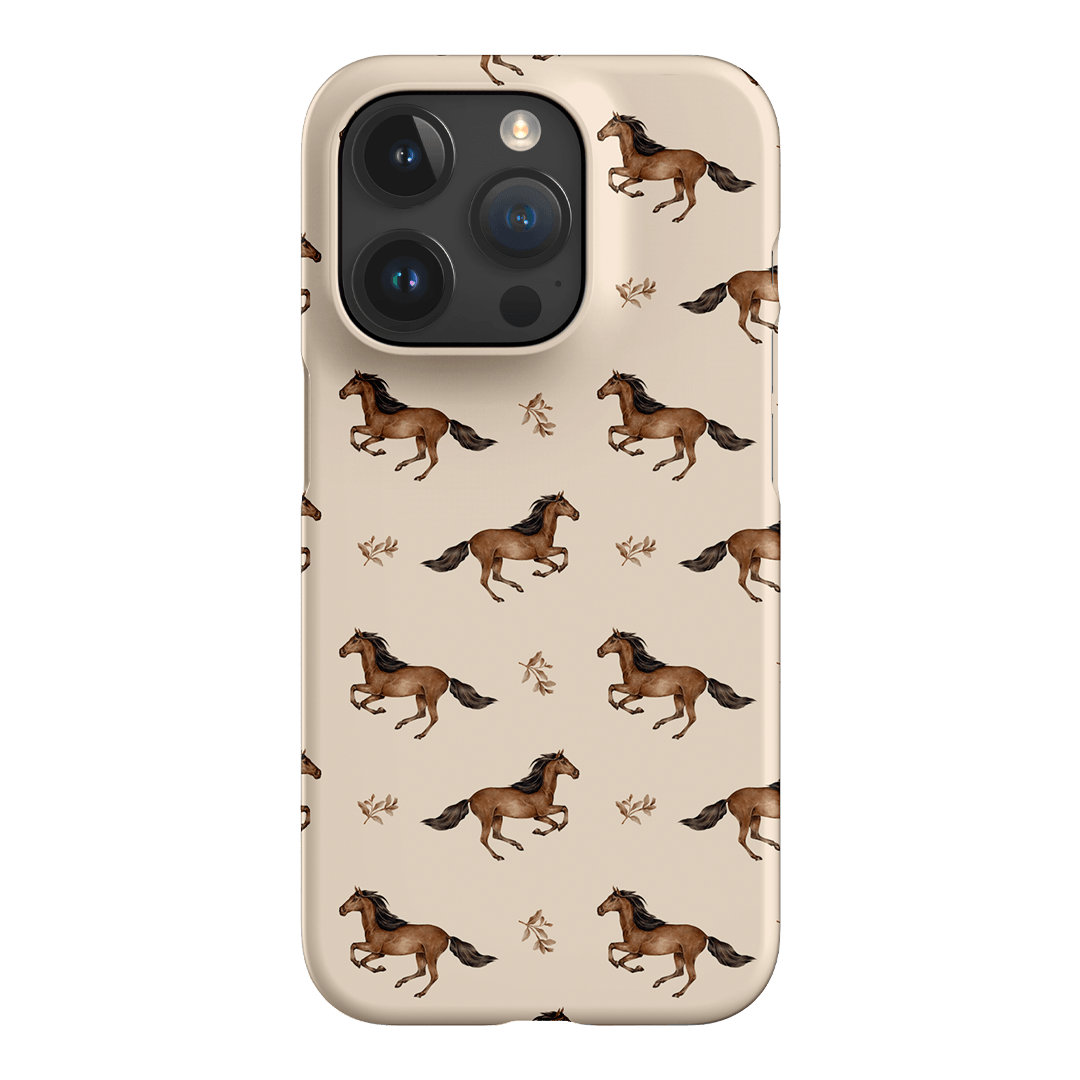 Running Horse Printed Phone Cases iPhone 15 Pro / Snap by Kasiags Art - The Dairy