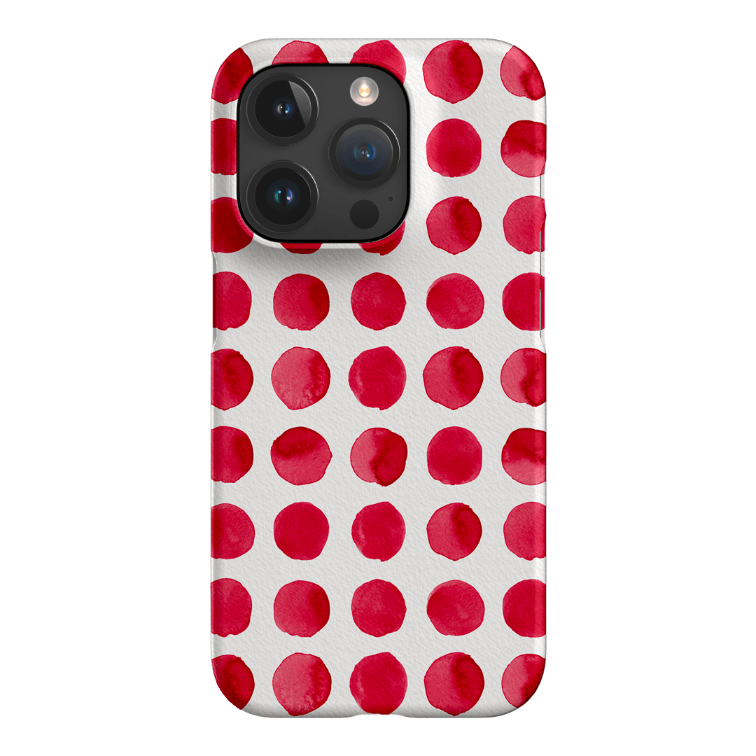 Spots in Red Printed Phone Cases by The Dairy - The Dairy