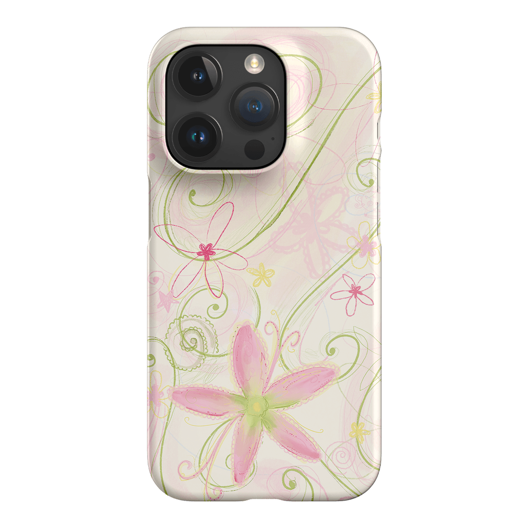 Swirl Pink Printed Phone Cases iPhone 15 Pro / Snap by Kayla Carr - The Dairy