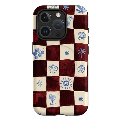 Afternoon Mezze Maroon Printed Phone Cases iPhone 15 Pro / Armoured MagSafe by Charlie Taylor - The Dairy