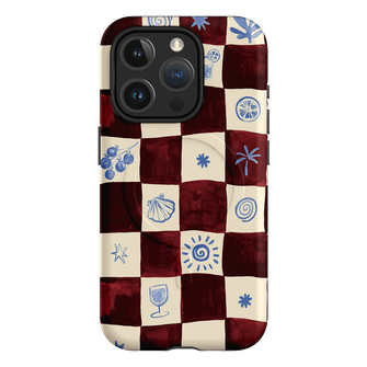 Afternoon Mezze Maroon Printed Phone Cases iPhone 15 Pro / Armoured MagSafe by Charlie Taylor - The Dairy