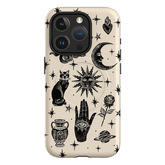 Astro Flash Beige Printed Phone Cases iPhone 15 Pro / Armoured MagSafe by Veronica Tucker - The Dairy