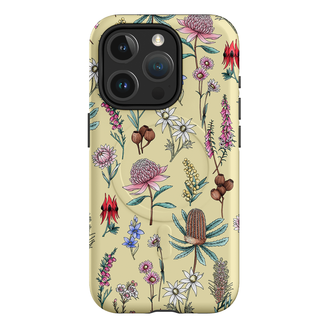 Banksia Butter Printed Phone Cases iPhone 15 Pro / Armoured MagSafe by Typoflora - The Dairy