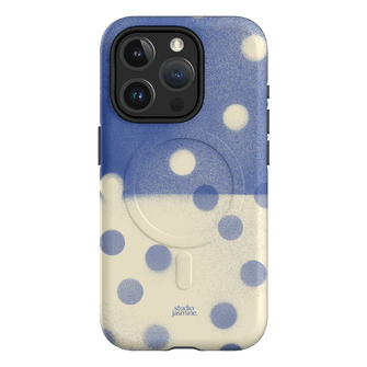 Bleu Polka Dot Printed Phone Cases iPhone 15 Pro / Armoured MagSafe by Jasmine Dowling - The Dairy