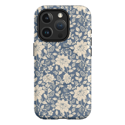 Blue Garden Printed Phone Cases iPhone 15 Pro / Armoured MagSafe by Kasiags Art - The Dairy