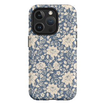 Blue Garden Printed Phone Cases iPhone 15 Pro / Armoured MagSafe by Kasiags Art - The Dairy