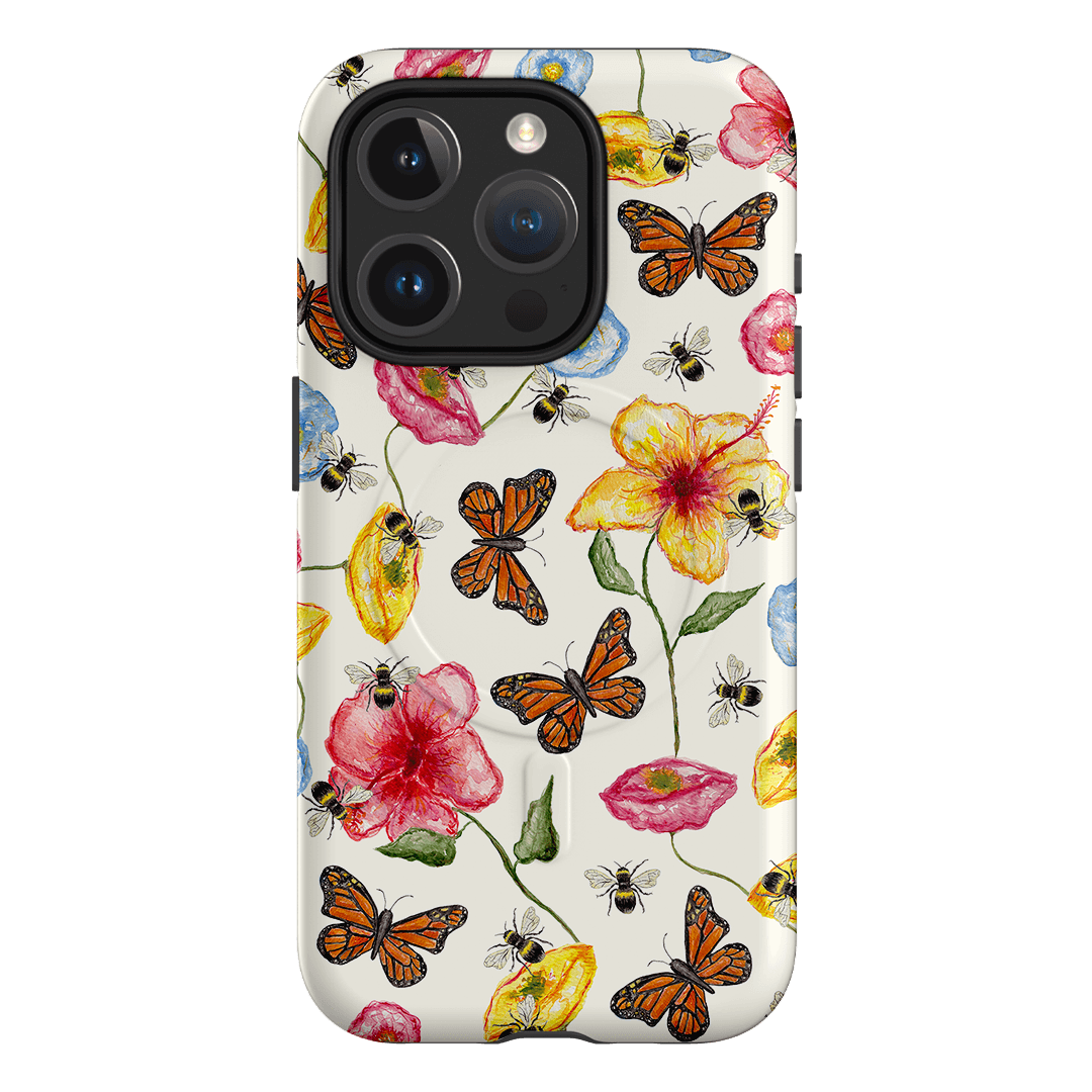 Butterflies & Bees Printed Phone Cases iPhone 15 Pro / Armoured MagSafe by BG. Studio - The Dairy