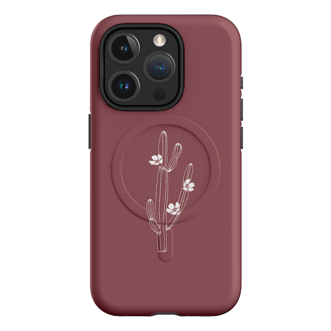 Cactus Flower Printed Phone Cases iPhone 15 Pro / Armoured MagSafe by Typoflora - The Dairy