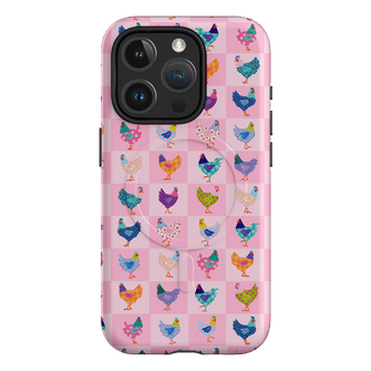 Checkered Chickens Printed Phone Cases iPhone 15 Pro / Armoured MagSafe by Kayla Henley - The Dairy