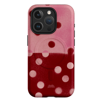 Cherry Polka Dot Printed Phone Cases iPhone 15 Pro / Armoured MagSafe by Jasmine Dowling - The Dairy