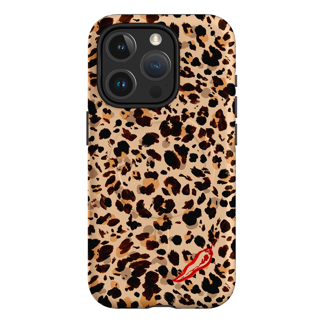 Chilli Leopard Printed Phone Cases iPhone 15 Pro / Armoured MagSafe by Charlie Taylor - The Dairy