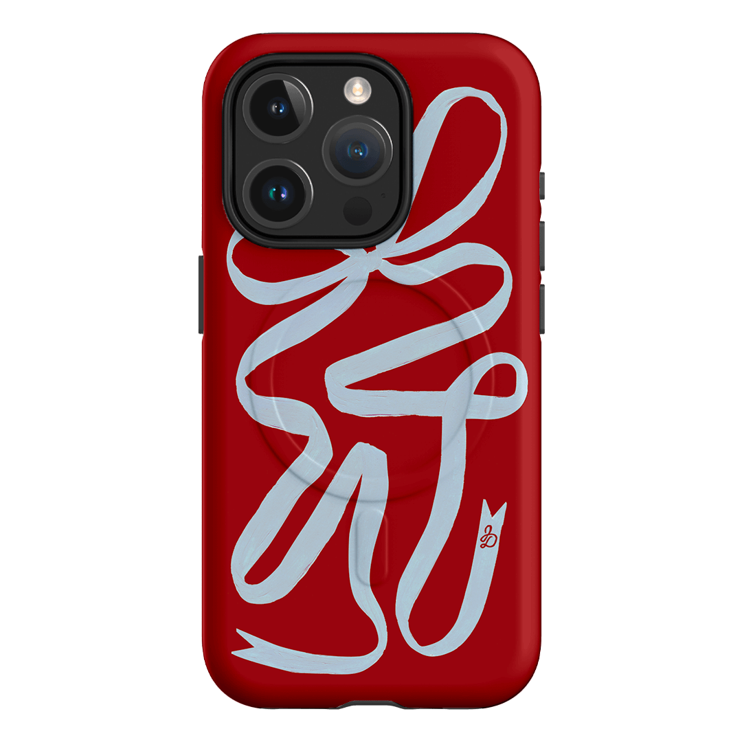 Cottage Ribbon Printed Phone Cases iPhone 15 Pro / Armoured MagSafe by Jasmine Dowling - The Dairy