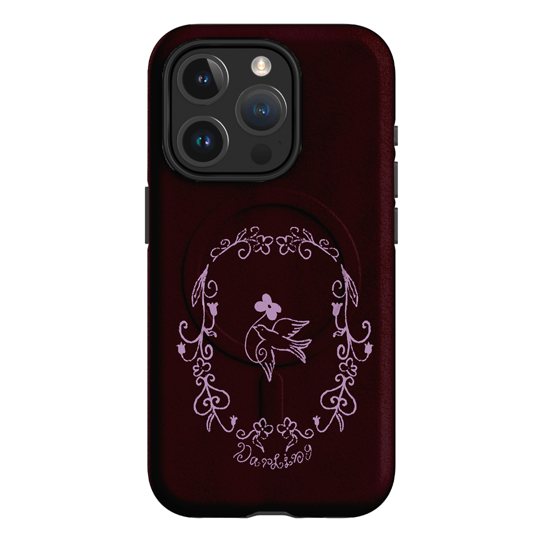 Darling Burgundy Printed Phone Cases by The Dairy - The Dairy