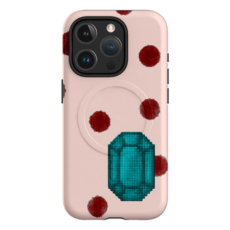 December Turquoise Printed Phone Cases iPhone 15 Pro / Armoured MagSafe by Joiana - The Dairy